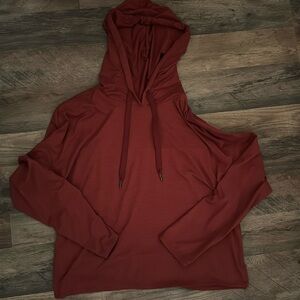 Thin red stripe hoodie
